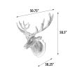 Imperial Stag Head Figurine – Elegant Wall Hanging Home Ornament
