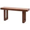 48-Inch Modern Console Table In Cinnamon Amber Finish