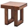 Cinnamon Amber Accents: Handcrafted Side Table