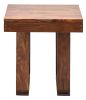 Cinnamon Amber Accents: Handcrafted Side Table