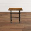 Mango Wood Square End Table – Industrial Style Furniture