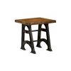 Mango Wood Square End Table – Industrial Style Furniture