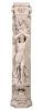 Roman Girl Pilaster Stone Cast