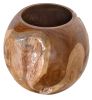Rustic Large Teak Wood Natural Floor Vase