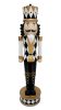 38-inch Elegant White & Gold Nutcracker Soldier Figurine