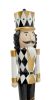 38-inch Elegant White & Gold Nutcracker Soldier Figurine