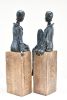 Set Of 2 African Tribal Women Figurines