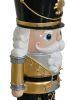 Elegant Black & Gold LED Nutcracker Figure