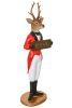 Outdoor Deer Statue With Welcome Sign - Garden Ornament