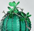 Vibrant Emerald Charm Round Vase