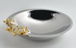 Orchid Bloom Polished Decorative Bowl