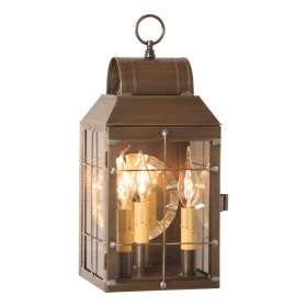 Martha's Wall Lantern in Weathered Brass - 3-Light