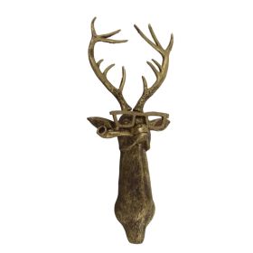 Artificial Deer Head Antlers Wall Decor Deer Head Wall Mount Geometric Stag Animal Head Wall Hanging Decor