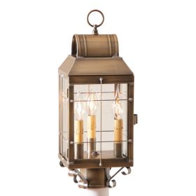 Martha's Post Lantern in Weathered Brass - 3-Light