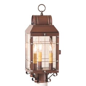 Martha's Post Lantern in Antique Copper - 3-Light