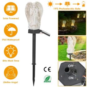 Solar Praying Angel Statue Garden Light LED Decoration Angel Lamp IP65 Waterproof Outdoor Decorative Landscape Solar Lawn Lamps For Yard Driveway Walk