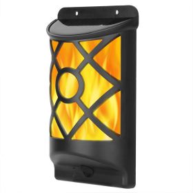 Forbidden To Sell On Walmart 1Pc Flame Solar Lights Outdoor 96 LEDs Waterproof Flickering Flame Wall Mount Lamp Auto On Off Sensor Decorative Landscap