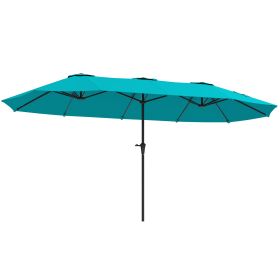 13 Ft. Extra Large Patio Umbrella With Easy Crank Handle, Vents For Outdoor, Patio, , Navy Blue