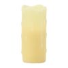 LED Wax Dripping Pillar Candle (Set of 6) 1.75"Dx4"H Wax/Plastic