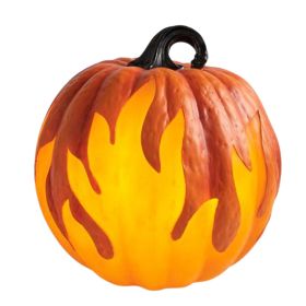Halloween Pumpkin Lantern Battery Operated Jack O Lantern Flame Lighted Pumpkin Party Favor For Halloween Home Decoration