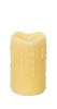 Simplux LED Dripping Candle W/Moving Flame (Set of 2) 3"D x 5"H