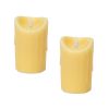 Simplux LED Dripping Candle W/Moving Flame (Set of 2) 3"D x 5"H
