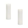Simplux LED Pillar Candle W/Moving Flame (Set of 2) 3"D x 9"H