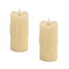 Simplux Votive Candle W/Moving Flame (Set of 2) 2"Dx4"H