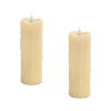 Simplux Votive Candle W/Moving Flame (Set of 2) 2"Dx6"H