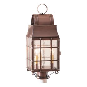 Washington Post Lantern in Antique Copper - 3-Light