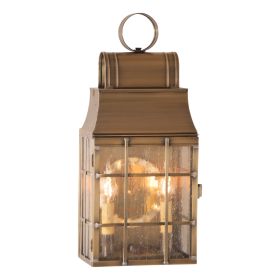 Washington Wall Lantern in Weathered Brass - 3-Light