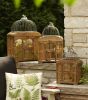 Decorative Birdcage Trio Wood & Metal (17.75", 21.75", 25.25"H)