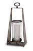 Candleholder (Set Of 2) 21"H Metal/Glass