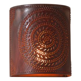 Chisel Sconce Light in Rustic Tin