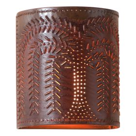 Willow Sconce Light in Rustic Tin