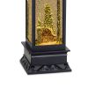 Lantern Snow Globe With Barn 10.5"H Plastic
