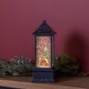 Lantern Snow Globe With Barn 10.5"H Plastic