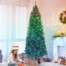 Artificial Christmas Tree with Colorful DIY Synchronized Lights