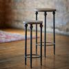 Metal & Wood Nesting Tables (Set of 2)