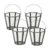 Candle Holder (Set Of 4) 4.75" x 4.75"H Glass-Iron