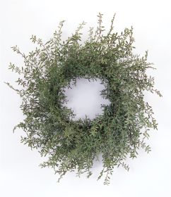 Spring Foliage Wreath 24"D Plastic-Rattan