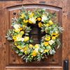 Lemon-Floral Wreath 28"D Foam-Plastic