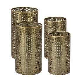 Candle Holder (Set Of 4) 8"H, 10"H Metal