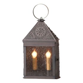 Harbor Lantern with Chisel in Kettle Black