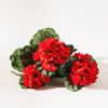 Geranium Bush (Set of 2) 20.25"H Polyester Stem