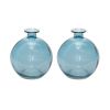 5.5" H Glass Vase Set - 2 Pack - Small Clear Vases