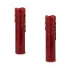 LED Wax Dripping Pillar Candle With Remote 1.75"D x 8"H Wax/Plastic (Set of 2)