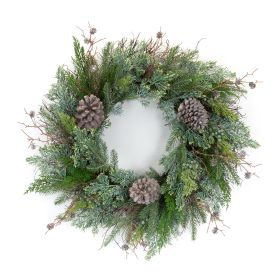Juniper & Pine Wreath 27.75"D Plastic