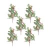 Mistletoe Spray W/Berries (Set of 6) 18.5"H Fabric