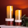 Plaid Candle Holder (Set Of 2) 3.75"D x 3.5"H, 5"D x 4"H Ceramic
